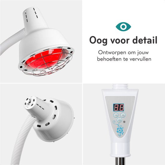 Soft & Silky Infraroodlamp - Infrarood - Draaibaar - Verwarming - Wit