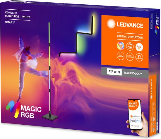 LEDVANCE SMART+ WiFi CONVERT vloerlamp, 24W, 2320lm