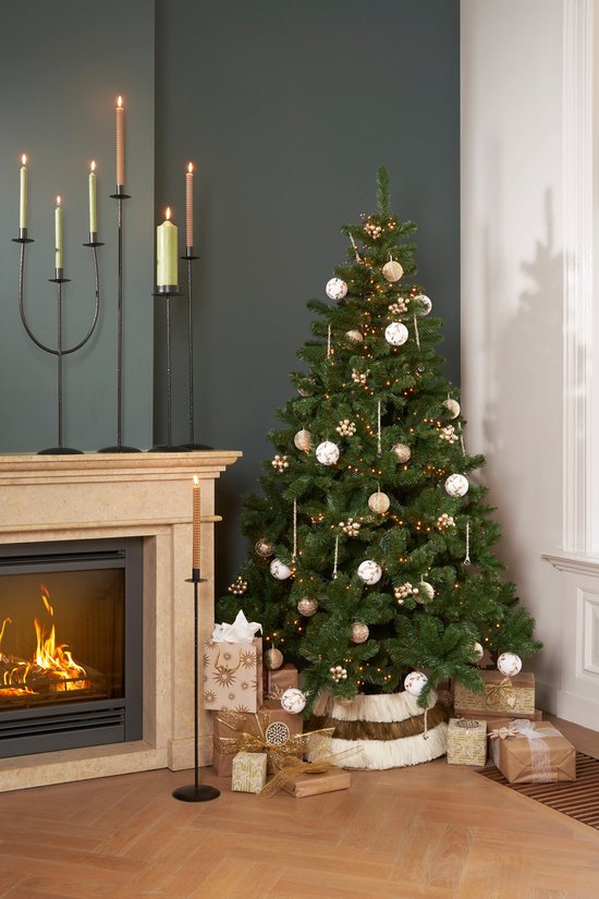 House of Seasons Kerstboomrok - H26 x Ø58 cm - Jute - Bruin