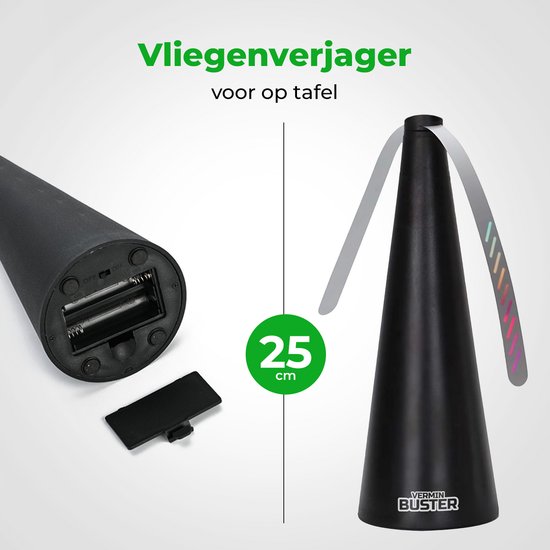 VerminBuster Vliegenverjager voor op tafel - Ecologisch en veilig - Wespenverjager - Vliegenvanger - Vliegenval