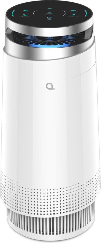 Andersson – Luchtreiniger Met Ionisatie – Voor Ruimtes Tot 14 m² & Met Wifi App – Voorzien Van Hepa 13 Filter En Nachtstand – Voor Een Schoon Binnenklimaat – Wit Kunststof