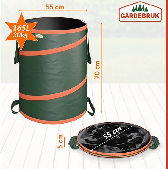Gardebruk Tuinafvalzak 3 Stuks - Popup XL - Groen