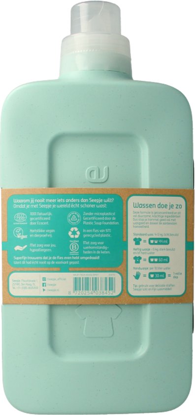 Seepje Vloeibaar Wasmiddel Universeel Sprankelende Jasmijn 23 Wasbeurten - 1 liter