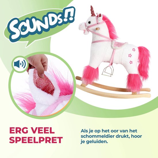Deuba - Hobbelfiguur -Eenhoorn - Stijgbeugel - Veiligheidsgordel