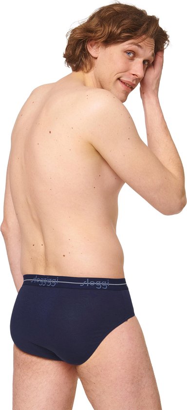 sloggi Start Midi 2-Pack Slip - Heren - Katoen/Elastaan - Regular Waist - Elastische Band - Blauw/Multi - Maat XL
