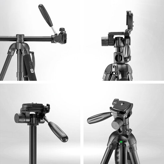 Studio ME Telefoon Statief - 179 cm - Camera Statief - Zwart - Monopod - Tripod Smartphone - Telefoonhouder - Tripod Iphone - Statief Telefoon / Camera / DSLR