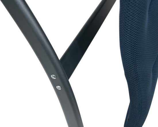 Crespo Relaxstoel - AP/242 - Air-Deluxe - Ergonomisch & Inklapbaar - Met Hoofdkussen - Blauw