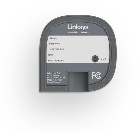 Linksys Velop Micro Mesh 6 - Dual-band - Mesh WiFi 6-uitbreidingsnode - 1-pack - Wit