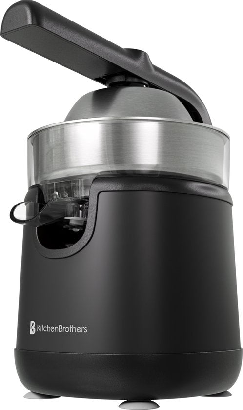 KitchenBrothers Citruspers - Met Uitloop en Handvat - 0.35L - Zwart