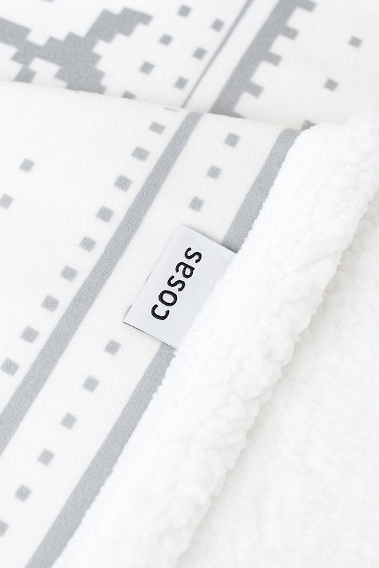 Fleece Deken met Mouwen - Hoodie Deken - Deken met Mouwen - Hoodie Blanket - Snuggle - Hoodie - Huggle Hoodie - Fleece Dekens - Plaid met Mouwen - TV Deken - Dames en Heren - Volwassenen - 180x130 cm - Print - Kerstcadeau