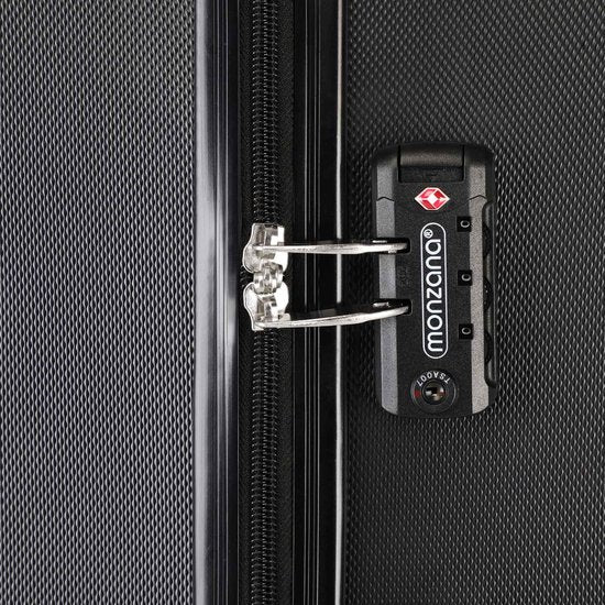Monzana Exopack hardcase koffer zwart 67x44x28cm