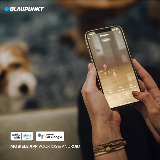 Blaupunkt Bluebot XVAC – Robotstofzuiger met Laadstation – Gyro Navigatie - Met dweilfunctie door los te verkrijgen dweilmodule