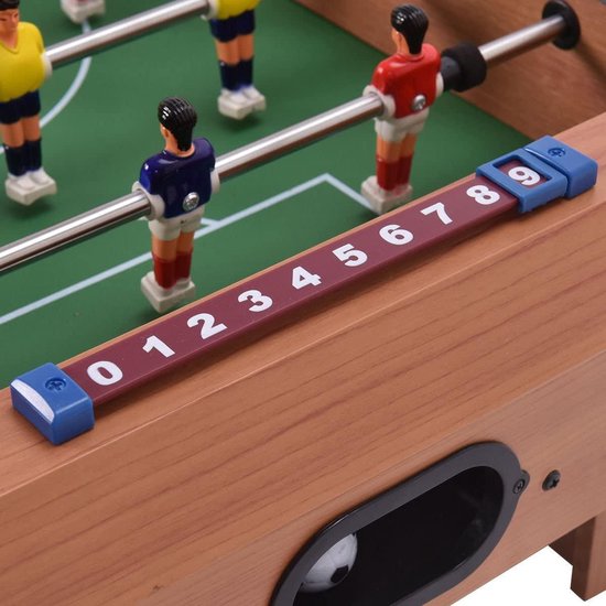 Tafelvoetbalspel - 68,58cm - Bruin - 16-delig - Tafelvoetbal