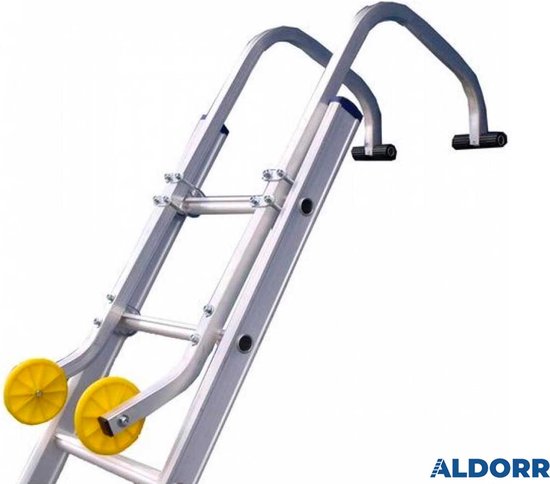ALDORR Aluminium Nokhaak Met Wielen - Geschikt Voor Alle Ladders