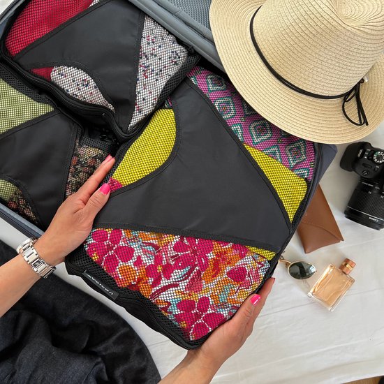 Volcan Packing Cubes - Koffer Organizer Set - 3 Delige Set - Voor Backpack & Koffer - Zwart