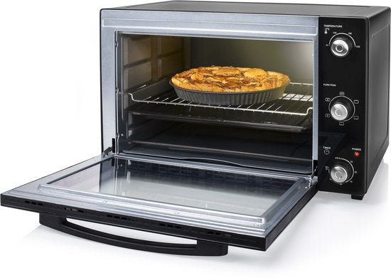 Princess 112759 - Vrijstaande Heteluchtoven - 5 Standen - 55 liter - 2000 W - Zwart