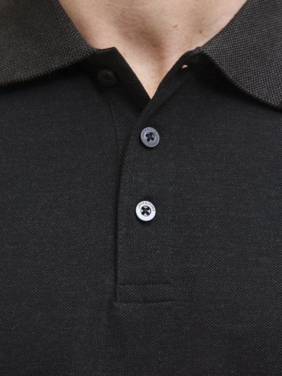 Jack & Jones Essentials Paulos Poloshirt - Donkergrijs Melange - Maat XL