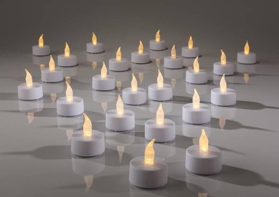 Theelichtjes LED - Box met 120 stuks INCLUSIEF batterij EN Timer