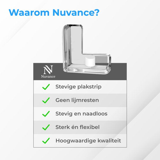 Nuvance - Hoekbeschermers Baby - 12 stuks - Hoekbeschermer met Sterke Stootrand - Hoekbeschermers voor Tafel - Tafelhoek beschermers voor Kinderen - Hoekbescherming - Transparant
