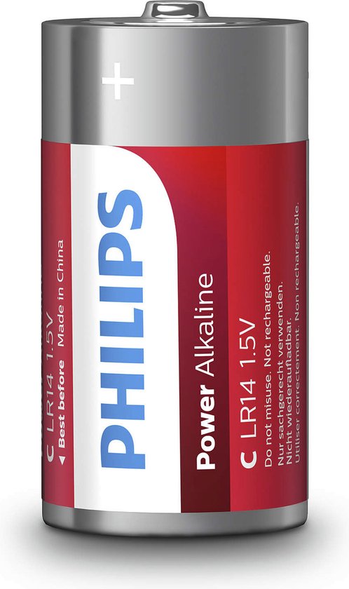 Philips LR14P2B - C batterij - 2 stuks