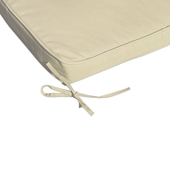 Detex Ligbedkussen - Weerbestendig UV bestendig 195x55x5cm - Crème