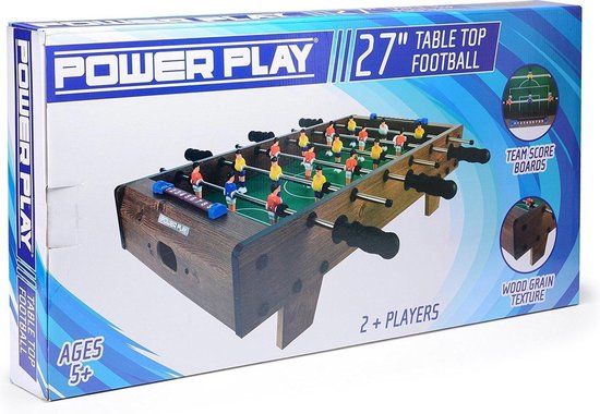 Tafelvoetbalspel - 68,58cm - Bruin - 16-delig - Tafelvoetbal