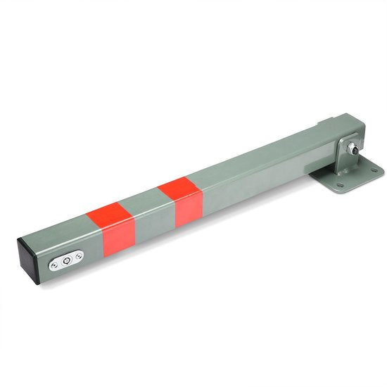 Deuba Parkeerpaal – Staal Incl. Sleutels 65,5x5cm - Grijs