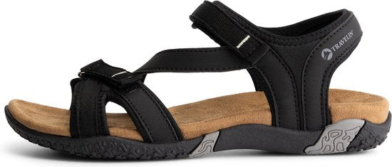 Travelin' helsem Sandalen - Dames - Zwart - Maat 40
