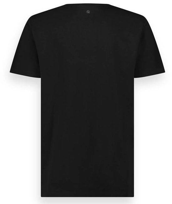 LEBASQ - The Baker - T-shirt - Met korte mouw - Pitch Black - Zwart - XL - biologisch katoen - 3D print op borst