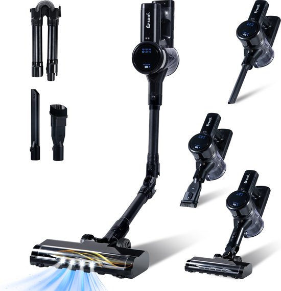 Saaf G100 Steelstofzuiger - 9-delige set met Buigbare Steel - 35.000Pa - Stofzuiger zonder Zak - 250W - Draadloos - Zwart