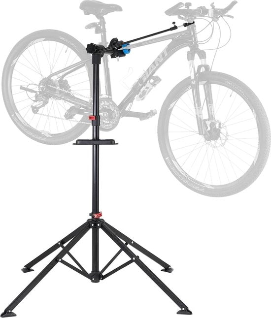 Monzana Fietsmontagestandaard - Verstelbaar Inklapbaar 30 kg - Zwart