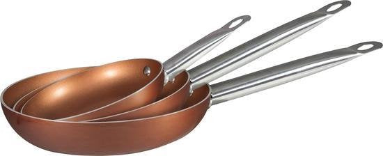 Bergner Koekenpanset Copper Plus 20, 24 en 28 cm