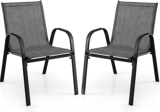 Coast Tuinstoelen set van 2 - Max. 120 kg - Grijs