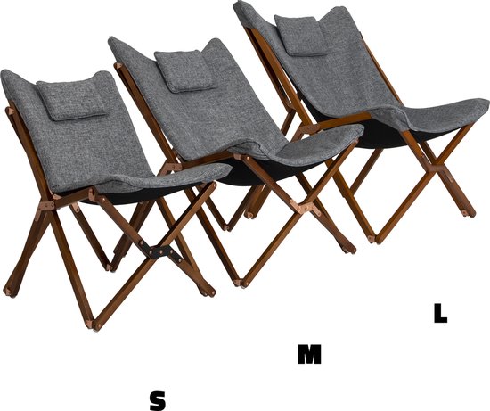 Bo-Camp - Urban Outdoor - Relaxstoel - Bloomsbury - M - Oxford polyester - Beige
