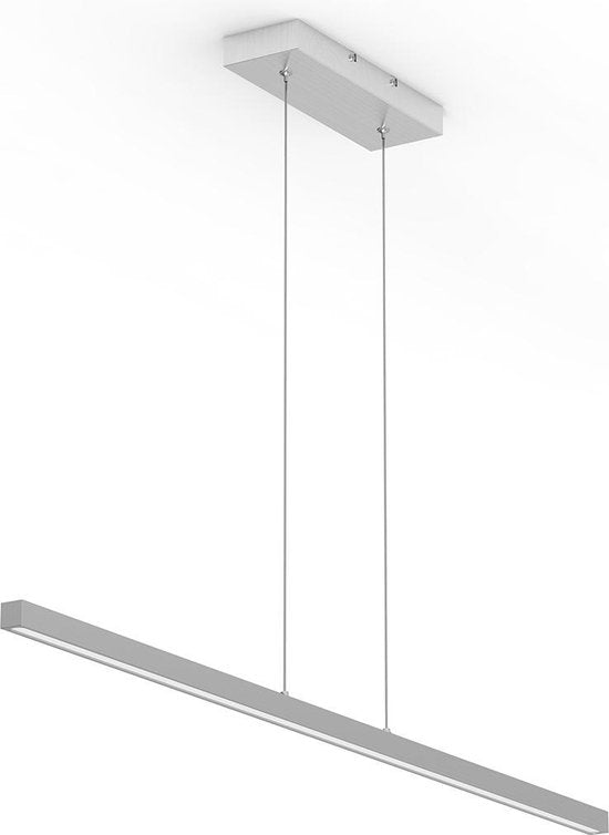 Minimalistische stalen hanglamp Danske 2745ST - 114 cm, uitschuifbaar, in hoogte verstelbaar - Mexlite