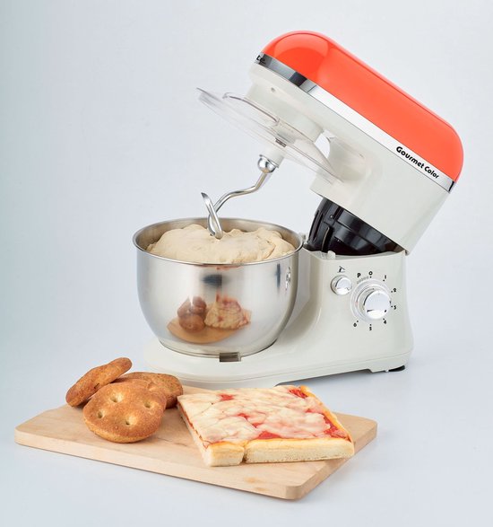Ariete Gourmet Color 1000W 4l Oranje, Wit keukenmachine
