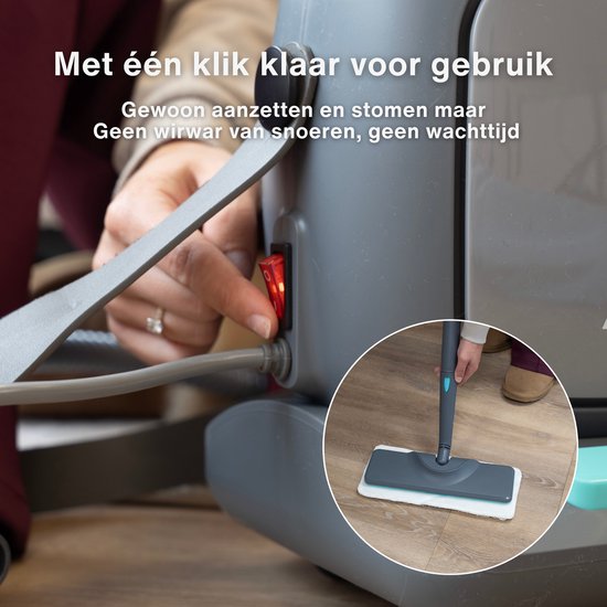 Achaté Stoomreiniger PRO – Krachtige Reinigingsmachine voor Tapijt, Vloer en Vlekken – Doodt 99,9% van Bacteriën