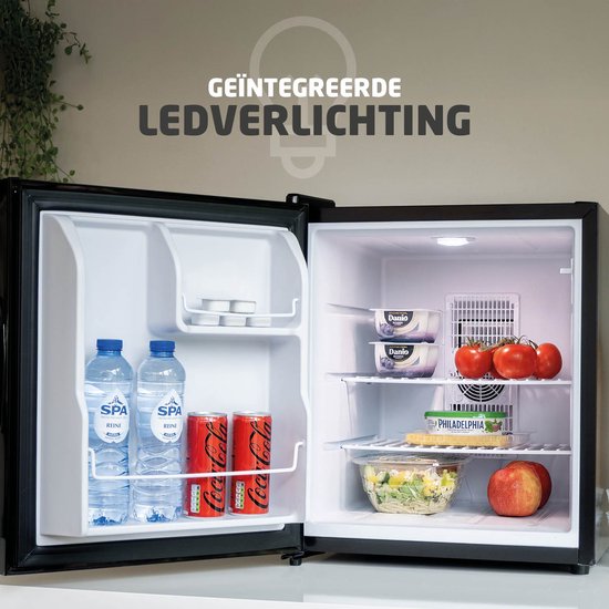 BREND BR-2240 Thermo-elektrische Mini Koelkast - 44 Liter - Fluisterstil 35 dB - LED - Energiezuinig - Voor Slaapkamer, Kantoor of Camping