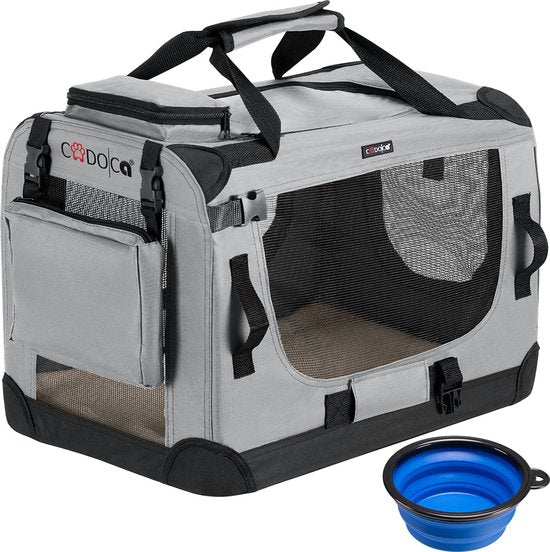 Cadoca Honden & Katten Reisbench S - 51x35x36cm - Grijs