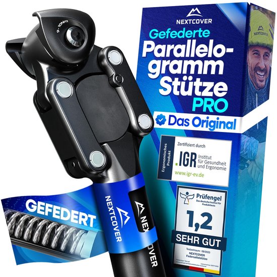 Nextcover geveerde zadelpen met Comfort-Spring technologie – verstelbaar – Ø 27.2mm – schokdempende fietszadelpen
