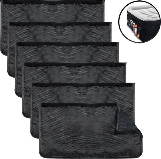 FLOAT VersaVento - 6 Opbergzakken voor het luchtbed met klittenband - Opslag voor kleding, boeken, kampeer artikelen en speelgoed - 20 x 40 cm