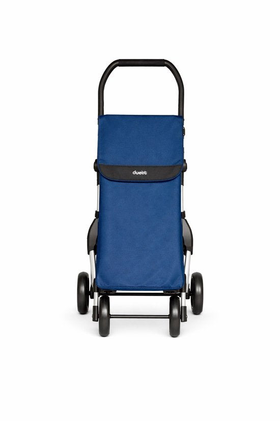Duett Muuvi Up Boodschappentrolley - Tasinhoud 46L - 4 Wielen - Opvouwbaar - Blauw