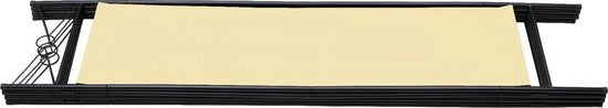 Casaria kamerscherm - Creme - 180 x163cm - Polyester