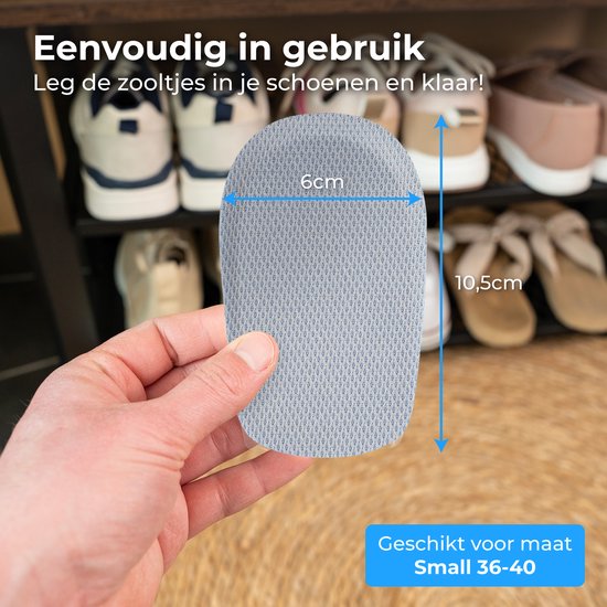 Nuvance Inlegzolen - 2.5cm Hakverhoger - Hielbeschermers - 2 Stuks - Maat 36-40 - Heren & Dames - Hielzooltjes - Blauw