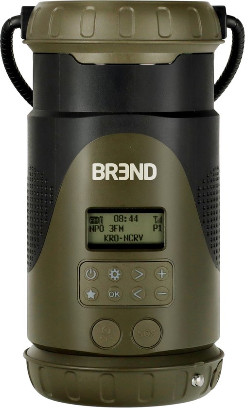BREND BR-2245 Noodradio met Lantaarn en Afneembare Zaklamp - FM/ DAB+ Radio - Bluetooth - USB-C - Powerbank - Waterdicht - SOS-functie
