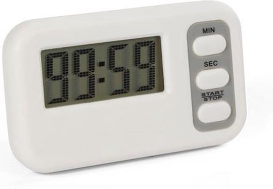 Velleman Digitale countdown timer, alarm, LCD, optellen en aftellen, max. 99 min. 59 sec., perfect voor in de keuken