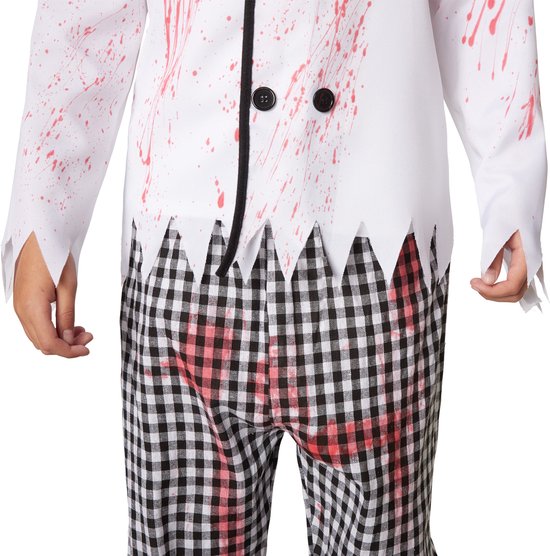 Dressforfun Griezelige kok 140 (9-10j) - verkleedkleding kostuum halloween verkleden feestkleding carnavalskleding carnaval feestkledij partykleding - 302217