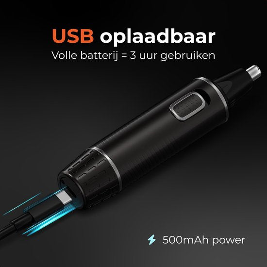 Skoov 3-in-1 Neustrimmer - Neus, oor en wenkbrauw - Voor mannen en vrouwen - Neushaartrimmer - Oplaadbaar