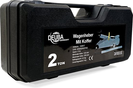 Deuba Hydraulische Autokrik - 2 Ton Draagvermogen - Grijs