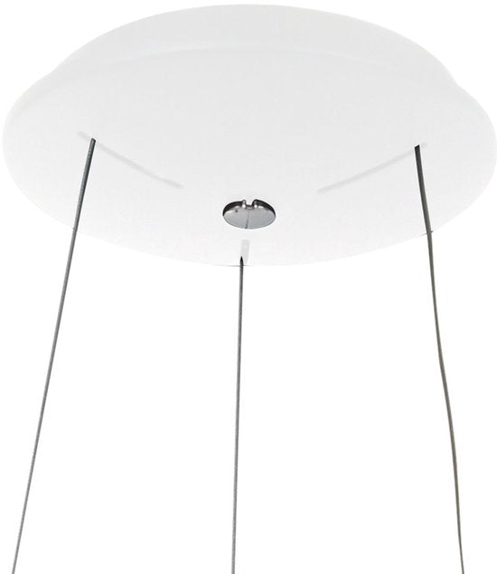Hanglamp Ringlede 2695W Wit rond 48cm elektrisch verstelbaar hoogte met kunststof en metaal Steinhauer Modern